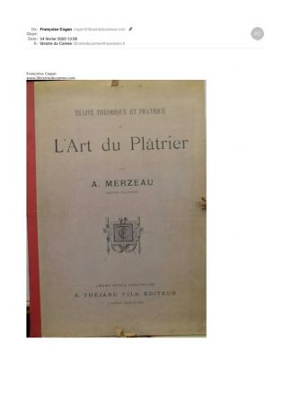 Traité théorique et pratique de l'Art du Plâtrier.